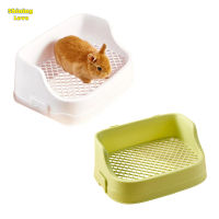 Guinea Pig Litter Pan Plastic Small Animals Round Corner Tray Toilet Potty Trainer For Hamsters Ferret Bunny Small Animals