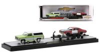 M2 Machines 1/64 Chevrolet 1973 Chevrolet Cheyenne 10 &amp; 1970 Chevrolet Chevelle Malibu SS 454 R45 21-05