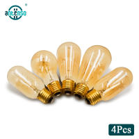 4pcs Retro Incandescent Bulb 220V 40W E27 Vintage Edison Lamp A19 ST64 G80 G95 G125 Decorative Antique Filament Light Bulbs