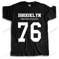 เสื้อยืดคู่รักเสื้อยืดสำหรับผู้ชายและผู้หญิงเสื้อยืดฤดูร้อน DANDY BROOKLYN 76แจ็คสไตล์เสื้อยืดผู้ชายแฟชั่นผู้ชาย PYERX คุณภาพสูงดีแขนสั้น