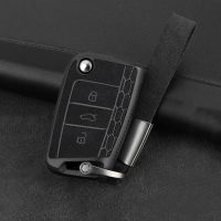 Car Key Case Cover For Volkswagen VW Golf 7 mk7 Tiguan MK2 Polo Seat Ibiza 6J Leon 5F FR MK3 Skoda Kodiaq Octavia 3 A7 2018 2019