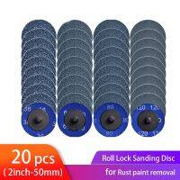 2 Zirconia Quick Change Sanding Discs Roll Lock R-Type Sandpaper Abrasive Disc 50mm 1/4 Holder paint Rust removal