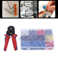 1800 ชิ้น/เซ็ต Ferrule Crimping Tool Kit ทองแดง PVC Carbon Steel Crimping Plier Set 0.25 ‑10mm²