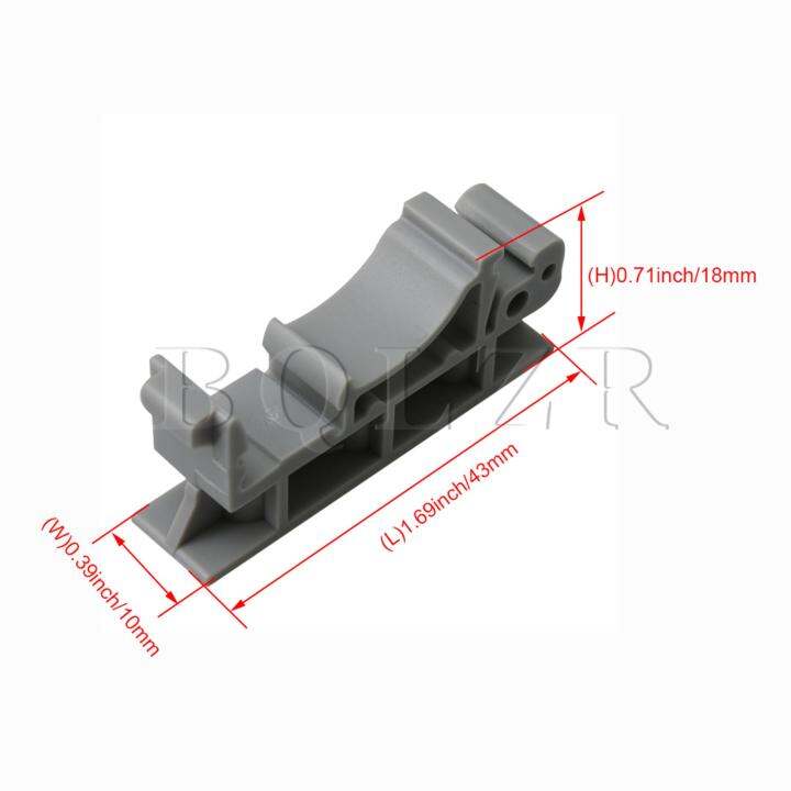 pcb-แผงวงจรติดตั้งตัวยึดสำหรับ-din-rail-ชุด-20-สีเทา