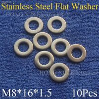 ✚✐ 10Pcs Large M8x16x1.5mm Stainless Steel Flat Washer Price High Quality Flat Pad Plain Washer Ring Washer