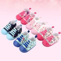 COD SDFGERTERTEEE Baby Shoes Non-slip Baby Canvas Breathable Soft-soled Shoes 0-1 Years old