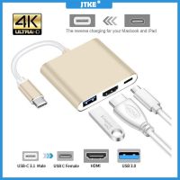 JTKE 4K Type-C To HDMI HDอะแดปเตอร์เคเบิ้ลUSB 3.1ตัวแปลงUSB CประเภทUSB 3.0/HDMI/CประเภทC Chargerอะแดปเตอร์สำหรับMacBook Huawei