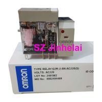 DC24 G2R-2-SN Omron ของแท้10ชิ้น AC220(S) AC110(S) รีเลย์กลาง8Pin G2R-2-SN 24VDC 110VAC 220VAC