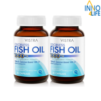 [แพ็คคู่] VISTRA Odorless Fish Oil 1000mg 45 แคปซูล. วิสทร้า โอเดอร์เลส ฟิชออยด์ [IINN]