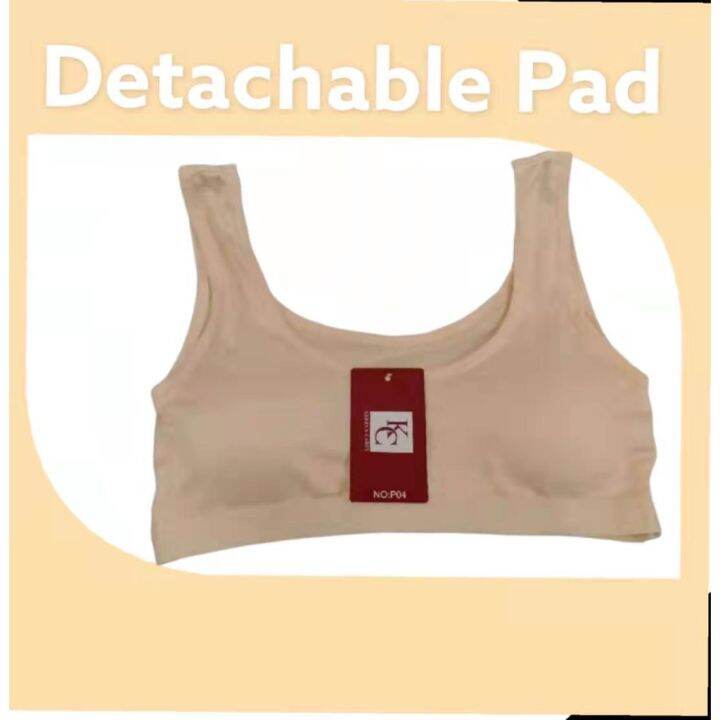K&C Plain Sports Bra Ladies Sando Bra with Detachable Foam Lazada PH