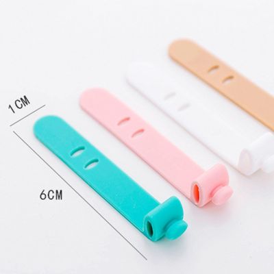 Ohaya 4 Pcslot Multipurpose Desktop phone Cable Winder Earphone clip Ohayaarger Organizer Management Wire Cord fixer Silicone