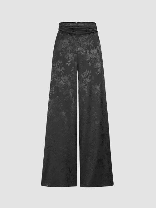 Cider Floral Wide Leg Trousers Lazada.co.th