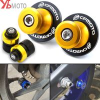 For CFMOTO 650MT 800MT 150NK 250NK 300NK 650NK 400NK 400GT 650TR-G 10mm Motorcycle Swingarm Spools Sliders Stand Tire Valve Caps