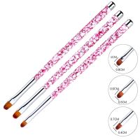 3pcs/set Nail Painting Pen Set Nail Art UV Gel Extension Builder Petal Flower Drawing Brush Manicure Tools Artist Brushes Tools