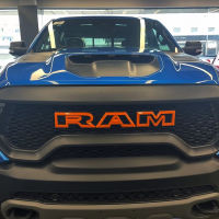 รถ Bonnet Hood Emblem ด้านหลังสติกเกอร์ประตู Tailgate Letter กราฟิกตกแต่งภายนอกสำหรับ Dodge RAM 1500 TRX 2021-2023