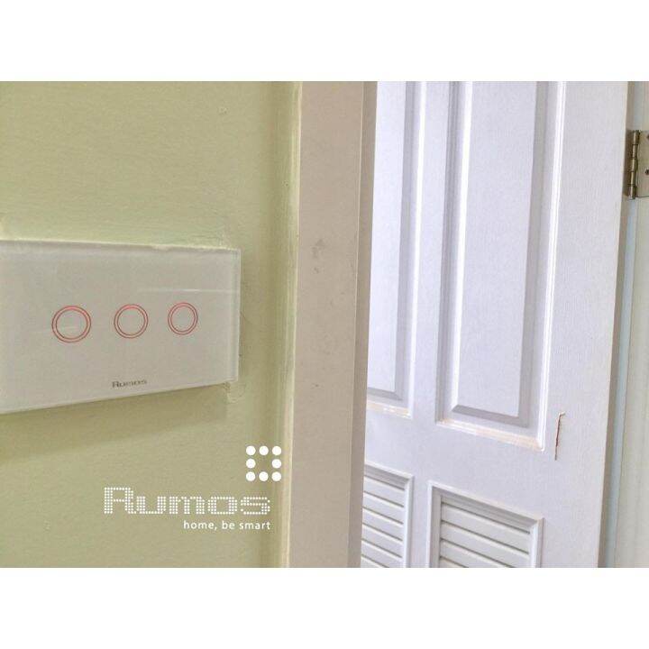 pro-โปรแน่น-rumos-touch-switch-3-gang-1-way-remote-รีโมท-ไม้-กระดก-จู-น-รีโมท-รั้ว-รีโมท-รีโมท-บ้าน-จู-น-รีโมท