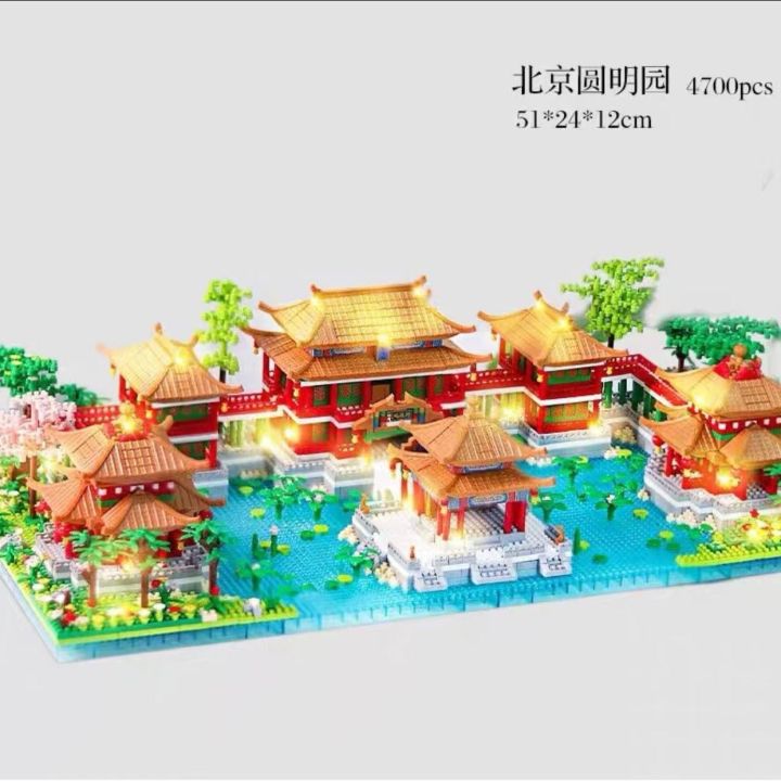 เข้ากันได้กับ-building-blocks-hangzhou-west-lake-microfuage-boy-ผู้ใหญ่ยากมากอาคารโบราณขนาดใหญ่ประกอบกับ-building-blocks