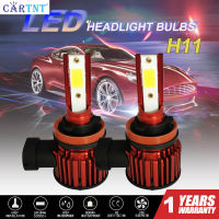 CarTnT 2PCS H11 H8 Super Bright 6000K สีขาว12000LM หลอดไฟ LED 40W H7 9005 HB3 9006 HB4 LED 6000K 8000K หมอกชุด Low Beam Driving Light