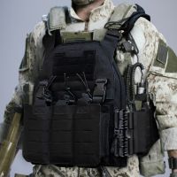 【LZ】▨  Colete Tático Multifuncional Molle Ventilador de CS leve Caminhadas militares Tiro Abelhas Selvagens Colete de segurança de liberação rápida