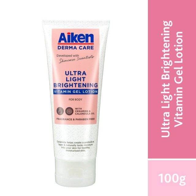 AIKEN Derma Care Ultra Light Brightening Vitamin Gel Lotion 100g Body