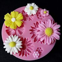 3D Flower Silicone Molds Fondant Craft Cake Candy Chocolate Sugarcraft Ice Pastry Baking Tool Mould Bread Cake  Cookie Accessories