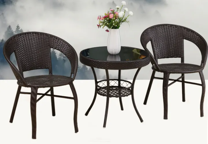 The balcony teapoy of toughened glass table circle round tables and ...