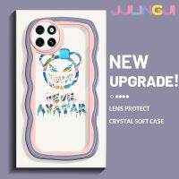 Jlingji เคสสำหรับ Infinix Smart 6 Plus Smart 7เคสการ์ตูน Avatar ดีไซน์ใหม่ Colour ขอบคลื่นนุ่มเคสมือถือกันกระแทกแบบใสโปร่งใสลายกล้องถ่ายรูปที่สร้างสรรค์เคสซิลิกาเจลฝาครอบป้องกัน