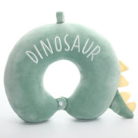 Creative U-shaped Pillow Embroidery Soft Cotton Neck Pillow Office Travel Vertel Protection Cartoon Dinosaur U Shape Pillow