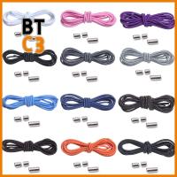 BTC3 12 Colors แฟชั่น รองเท้าผ้าใบ เชือกผูกรองเท้า ปักเร็ว ไม่มีเชือกผูกรองเท้า รองเท้าผ้าใบ เชือกผูกรองเท้า ลูกไม้ขี้เกียจด่วน ล็อคยางยืด