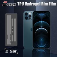 2sets Hydrogel Frame Sticker Film Matte Clear Rim Protective Film For iPhone 14 Plus 13 12 Pro Max mini TPU Border Side Film