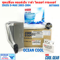 ชุดอะไหล่เปลี่ยน คอยล์เย็น อีซูซุ ดีแม็ก 2003 - 2004 SET0005 คอยล์เย็น Cool gear DI446610-19304W SET EVAPORATOR ISUZU D-MAX ตู้แอร์ วาล์ว ไดเออร์ กรองแอร์ DMAX