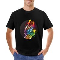 Science Dna Art - Cosmic Dna T-Shirt Aesthetic Clothing Tops Graphics T Shirt Mens Funny T Shirts