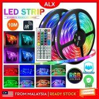 {ItalyNest shop}ALX 10M อะแดปเตอร์มาเลเซียกันน้ำ300แถบไฟ LED 3528รีโมท RGB สี RGB ไฟ LED แสงไฟทีวี LED-ล้างสต็อก