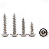 PWA Nickel Plated Cross Pan Head Self Tapping Screw With Pad Round Head Tapping Screws M1.2 M1.4 M1.7 M2 M2.3 M2.6 M3 M3.5 M4