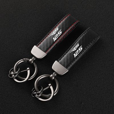 ♨▣卐 High-Grade Carbon Fiber Motorcycle Keychain Holder Keyring forYamaha YZF RS125 2008-2011 2009 2010 Accessories