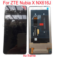 6.26 "Original OLED ด้านหน้าจอแสดงผล LCD สำหรับ ZTE Nubia X 5G NX616J Touch Screen Digitizer Assembly แผงกระจกเปลี่ยนกรอบ