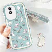 เคสสำหรับ iPhone 15 iPhone 15 Pro 15 Plus 15 Pro Max เคสป้องกันกล้องคลุมทั้งหมดเคสโทรศัพท์มือถือลายการ์ตูนกระต่ายเคสโทรศัพท์หยักนิ่มแฟชั่น