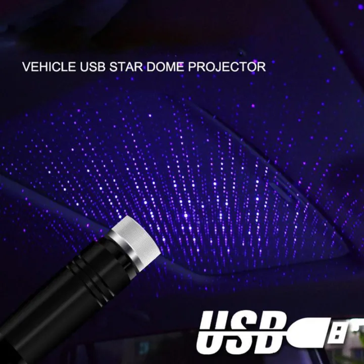 USB Star Night Light Car Roof Star Lights Portable Adjustable Romantic