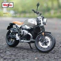 รถมอเตอร์ไซด์ BMW R Ninet รถ1:12ส่งของ Maisto โมเดลรถมอเตอร์ไซค์ยานพาหนะแบบคงที่และแบบหล่อขึ้นรูปโลหะสะสมของเล่นสะสมของขวัญสำหรับสะสม