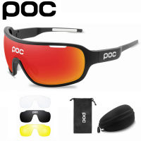 【Cw】 Poc Do Blade 4เซ็ต Mtb Berbasikal Lelaki Lelaki Basikal Goggle Basikal Sukan Luar Cermin Mata Hitam UV400แว่นตา 1