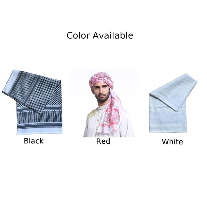 ผ้าพันคอมุสลิมผ้าโพกหัวโพลีเอสเตอร์มุสลิมผ้าโพกหัวแบบซาอุดิ140-140ซม-55in-55นิ้วผ้าพันคออาหรับ