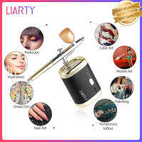 LIARTY Airbrush Dual-Action น้ำหนักเบาไฮเดรชั่นแรงดันสูงสำหรับแต่งหน้าเค้กภาพวาดงานฝีมือ