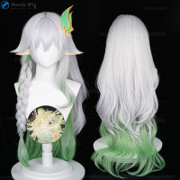 เกม Genshin Impact คอสเพลย์ Nahida The Greater Lord Dollcosplay วิกผมยาว100ซม. วิกผมทนความร้อน Ear