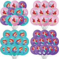10/20pcs 12 นิ้ว Disney Little Mermaid บอลลูน PARTY Supplies Ariel Princess PARTY บอลลูนสำหรับเด็กวันเกิด party Decor-mu xuan trade