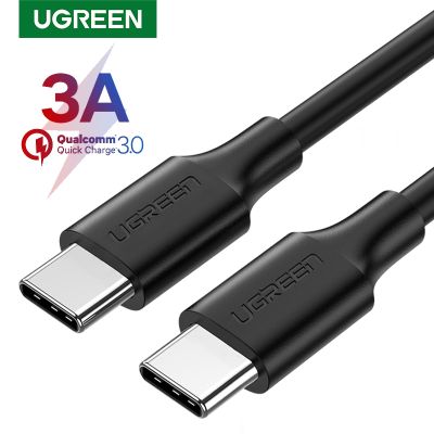 [HOT RUXMMMLHJ 566] Ugreen USB C ถึง USB Type C สำหรับ Samsung S20 PD 60W สายเคเบิลสำหรับ MacBook iPad Pro ชาร์จเร็ว3.0 USB-C สายชาร์จ USB เร็ว