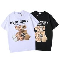 เสื้อยืดคุณภาพดี เสื้อยืดลําลอง ผ้าฝ้าย แขนสั้น คอกลม พิมพ์ลายตัวอักษร Burberry แฟชั่นสําหรับผู้ชาย และผู้หญิง ไซซ์ S - 5XL