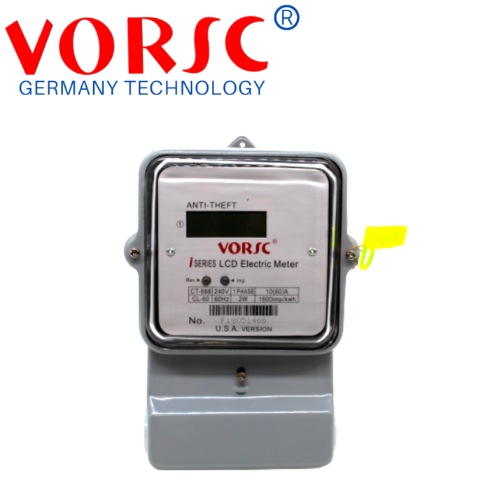 VORSC Electricity meter, phase meter, household electricity meter