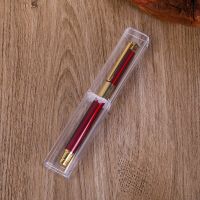 Transparent Business Office Gift Pencil Case Plastic Pen Box School Stationery Supplies Pencil Cases Boxes