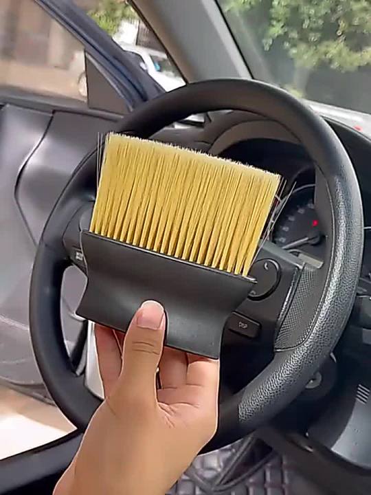 1pc Car Crevice Cleaning Sponge Brush
