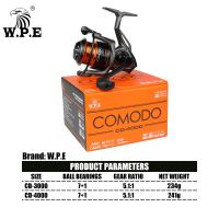 W.P.E COMODO เครื่องป้อนรอกตกปลาอัตราทดเกียร์สูง3000/4000 5.1:1 7 + 1วินาทีตกปลาแบบหมุนเบาๆอุปกรณ์รอกตกปลา Pesca